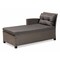Baxton Studio Darian ModernGrey Fabric Upholstered and Grey Synthetic Rattan 4-Piece Patio Set 194-11755-ZORO - alternate 2